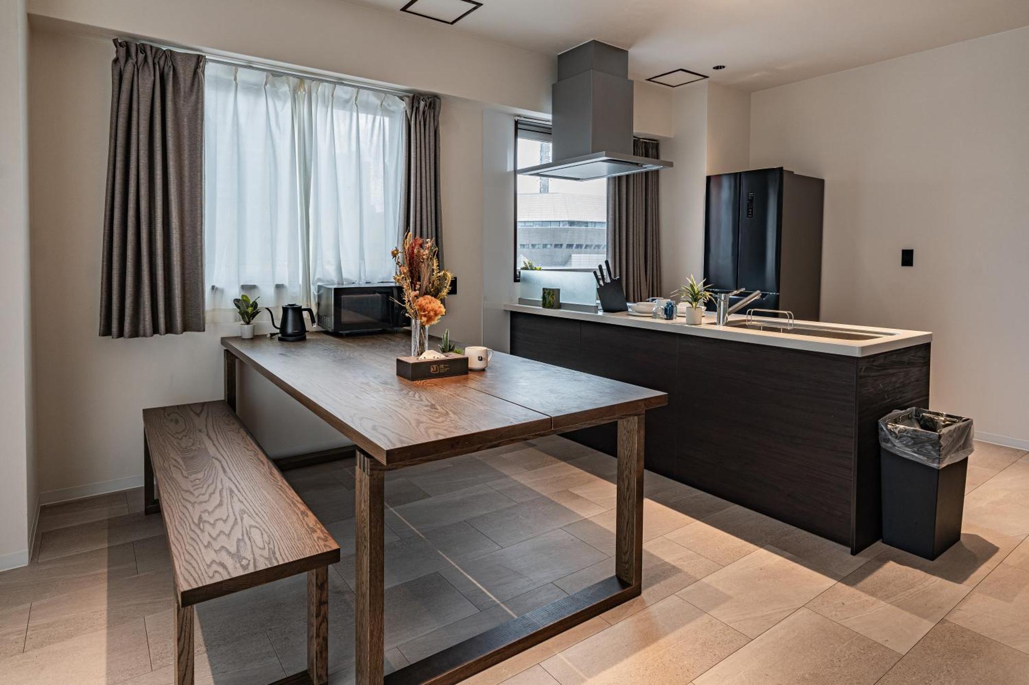 אוסקה Apartment Hotel 11 Shinsaibashi Amemura חדר תמונה